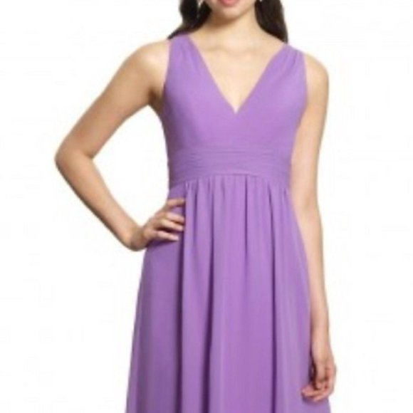 *FINAL PRICE* Iris Purple Chiffon Cute Open Back Short Party Dress Size 10 - Picture 1 of 9